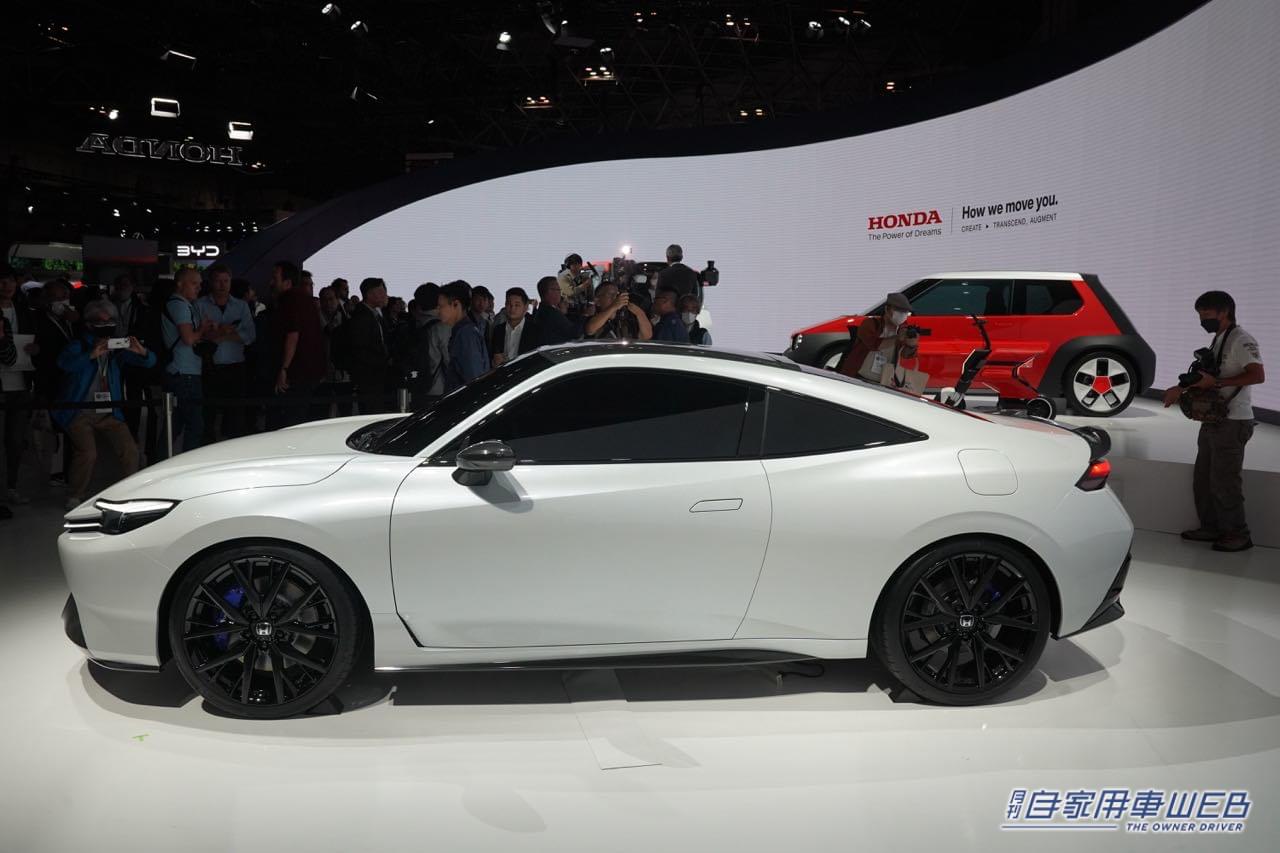 |【JMS2023コンセプトカー】王道の2ドアスペシャリティクーペが電動化で復活! ホンダ「プレリュード コンセプト」