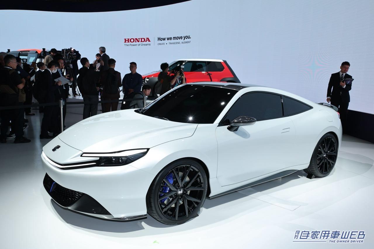 |【JMS2023コンセプトカー】王道の2ドアスペシャリティクーペが電動化で復活! ホンダ「プレリュード コンセプト」