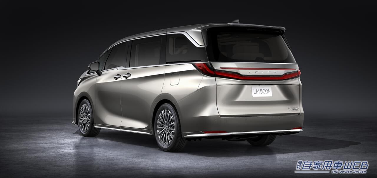 |新型レクサスLM、国内仕様を発表。導入グレードは「LM 500h」で、価格は2000万円に設定