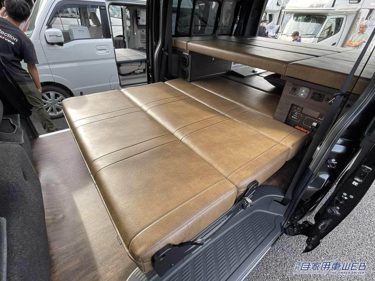 |車中泊にバッチリ対応! シンプルでカッコいいインテリアが魅力のトヨタ ハイエースがベースのキャンパー