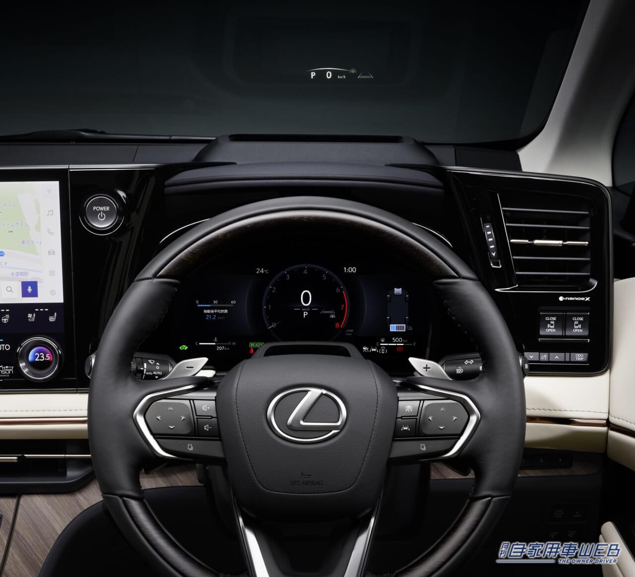 |新型レクサスLM、国内仕様を発表。導入グレードは「LM 500h」で、価格は2000万円に設定