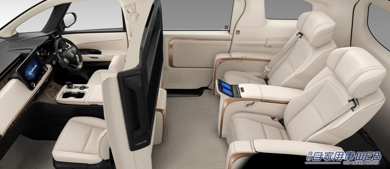 |新型レクサスLM、国内仕様を発表。導入グレードは「LM 500h」で、価格は2000万円に設定