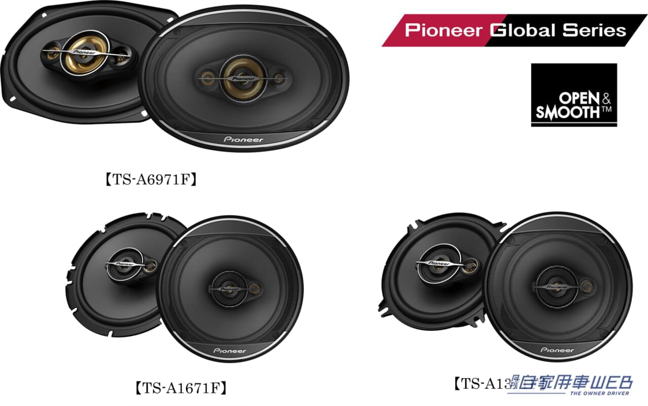 |厚みのある低音再生と柔軟な取付性を実現するパイオニアのグローバルシリーズユニットスピーカー新登場