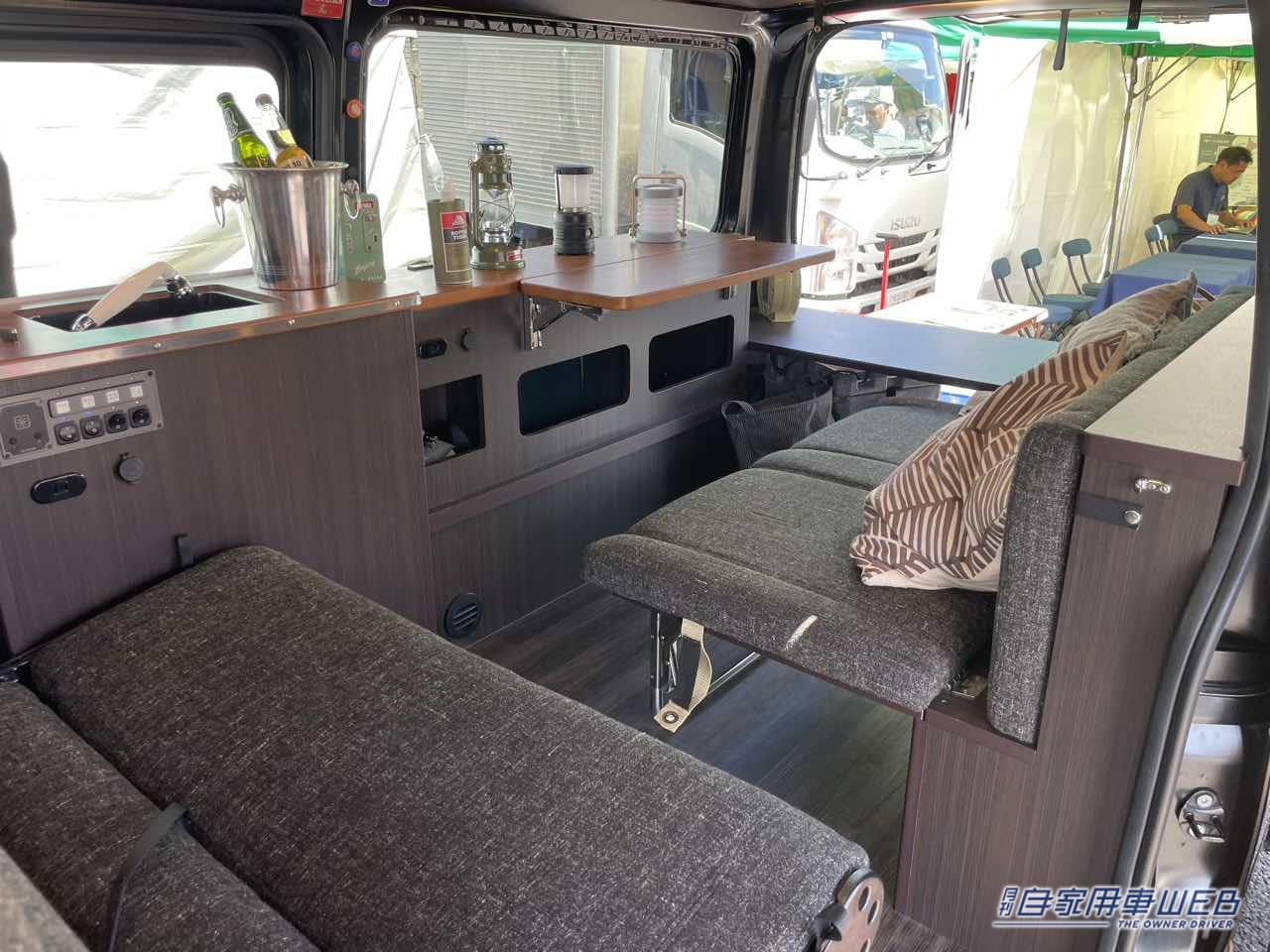 |充実装備で広さも最高! トヨタ ハイエースがベースのキャンパー