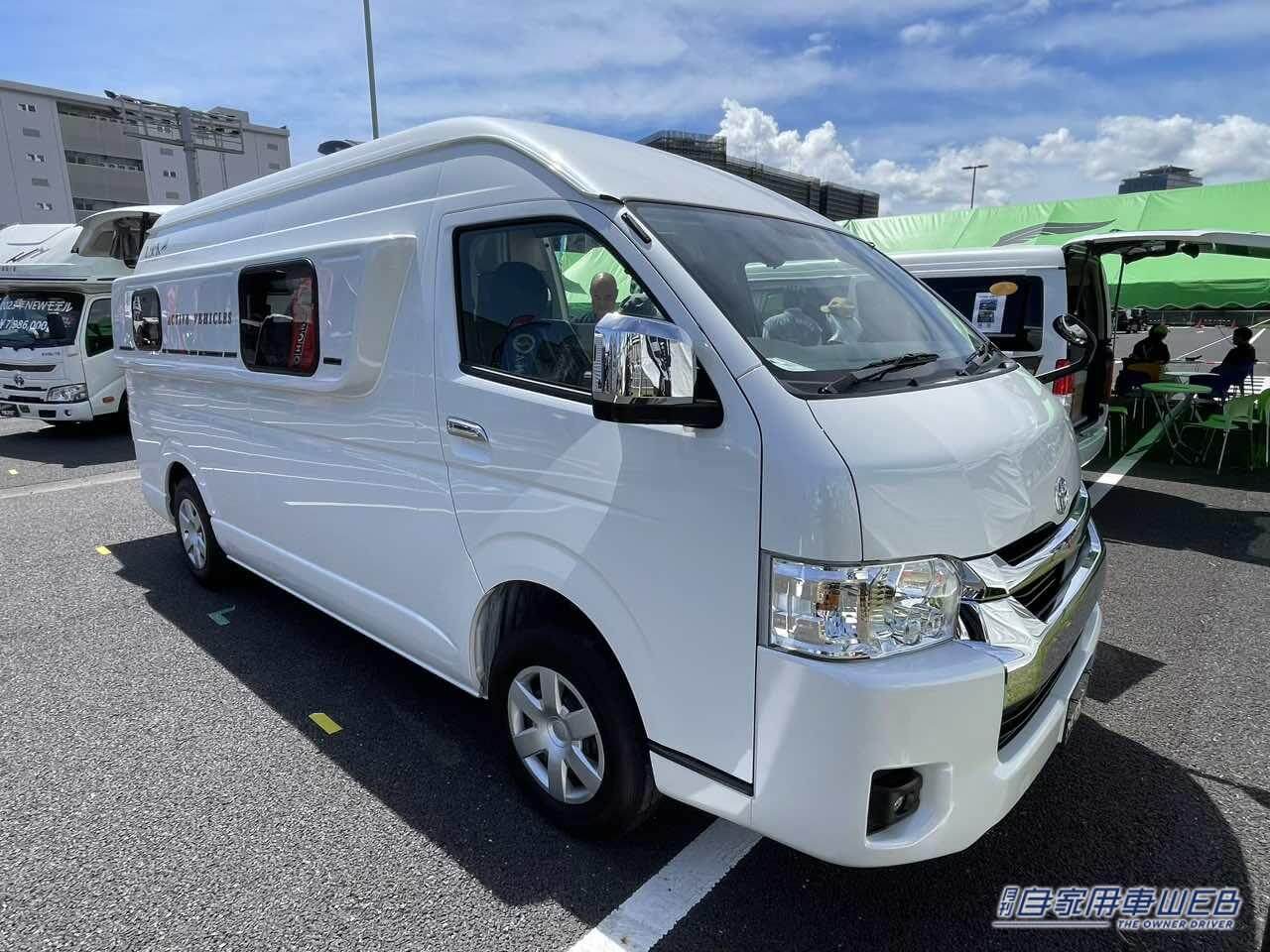 |広いフラットスペースとボックス席をレイアウト変更なしで使える! トヨタ ハイエースがベースのキャンパー