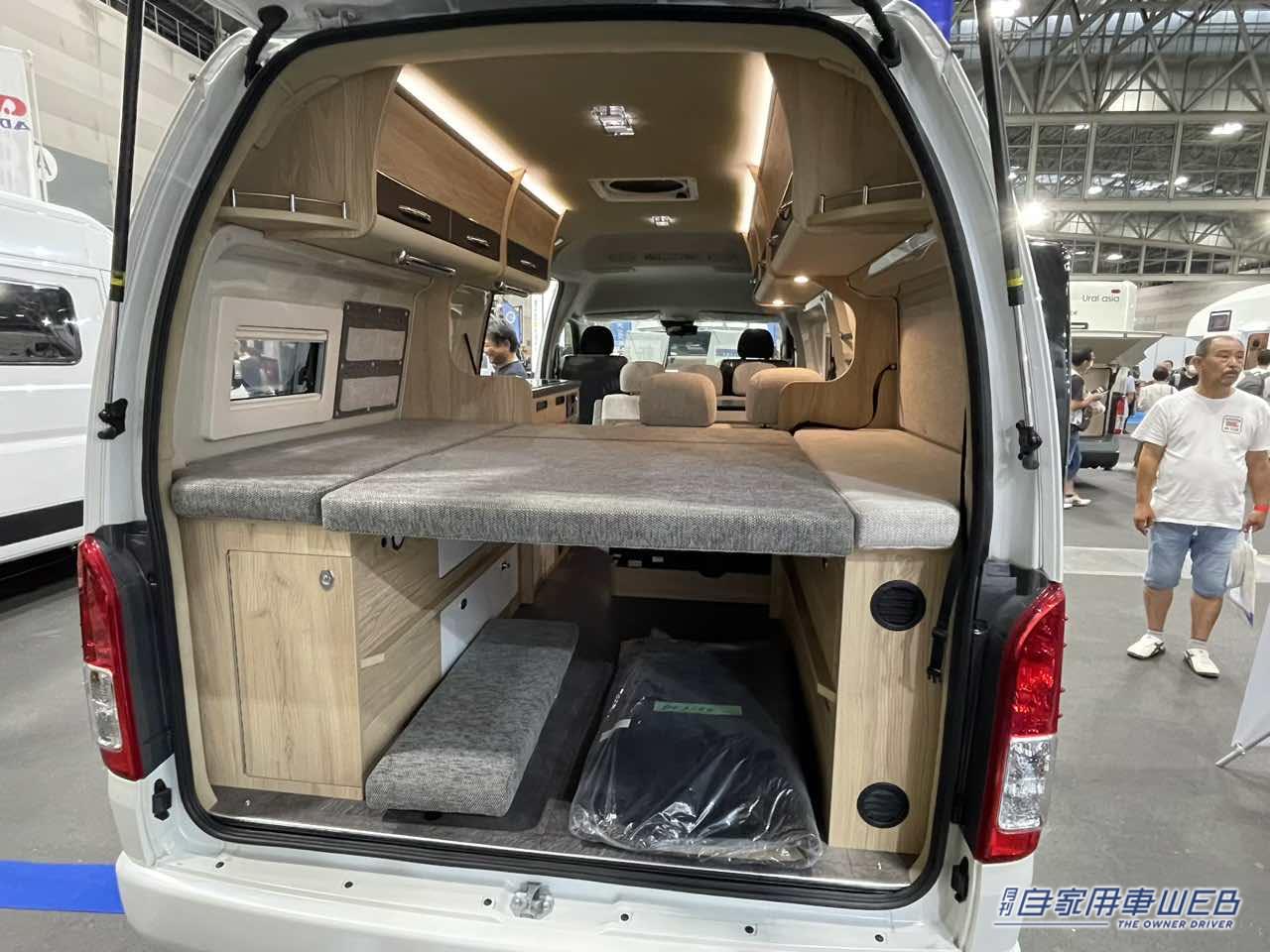 |極上トヨタ車「走るスイートルーム」圧巻キャンパーは旅好き必見の快適性を実現。収納力が桁違い。