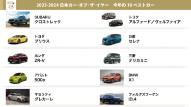 2023-2024日本カー・オブ・ザ・イヤー 10ベストカーを発表! 最終選考会は12月7日に開催へ