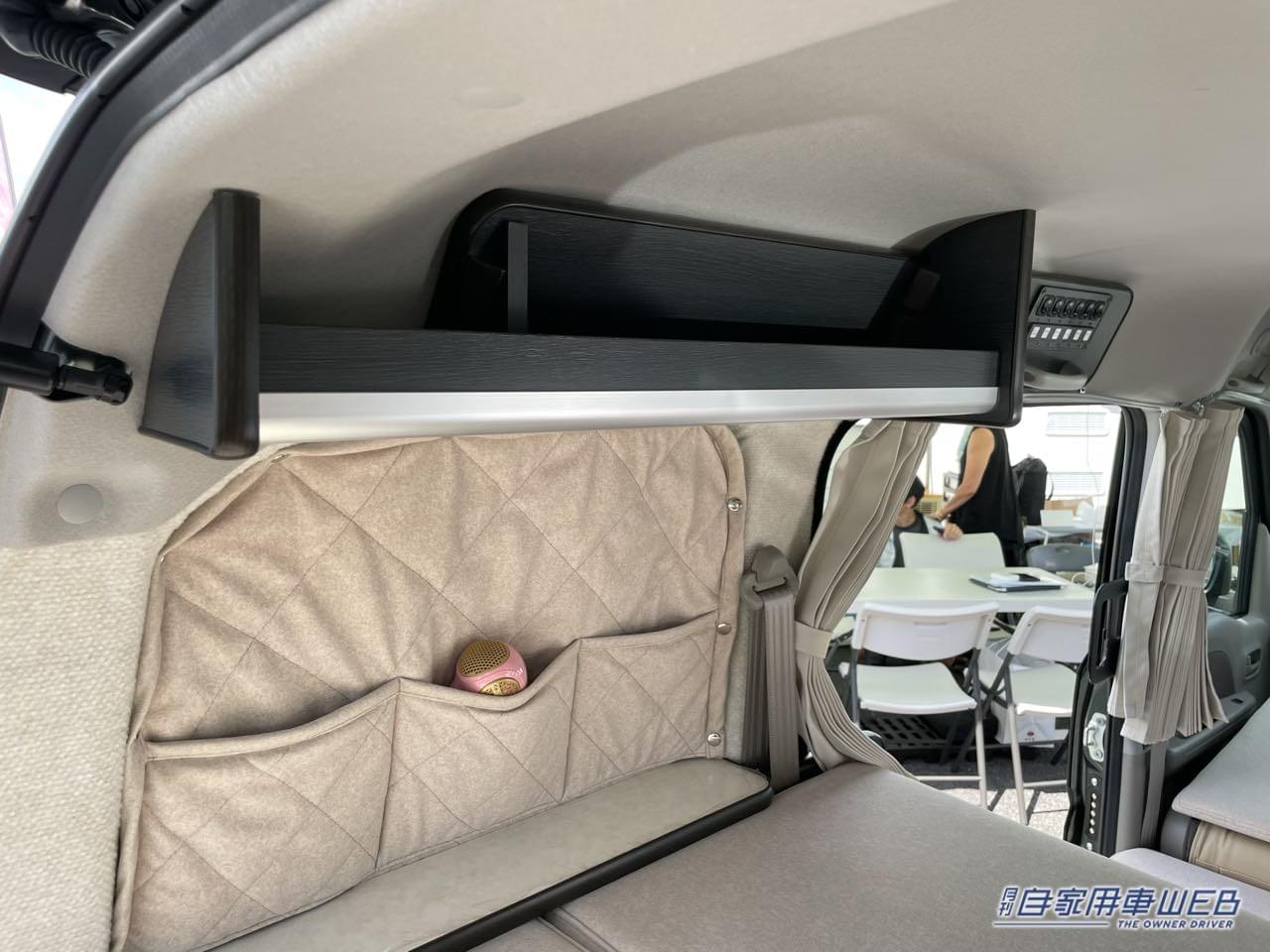 |余計な装備は一切なし! シンプルな二段フラットが使いやすい スズキ エブリイがベースの軽キャンパー