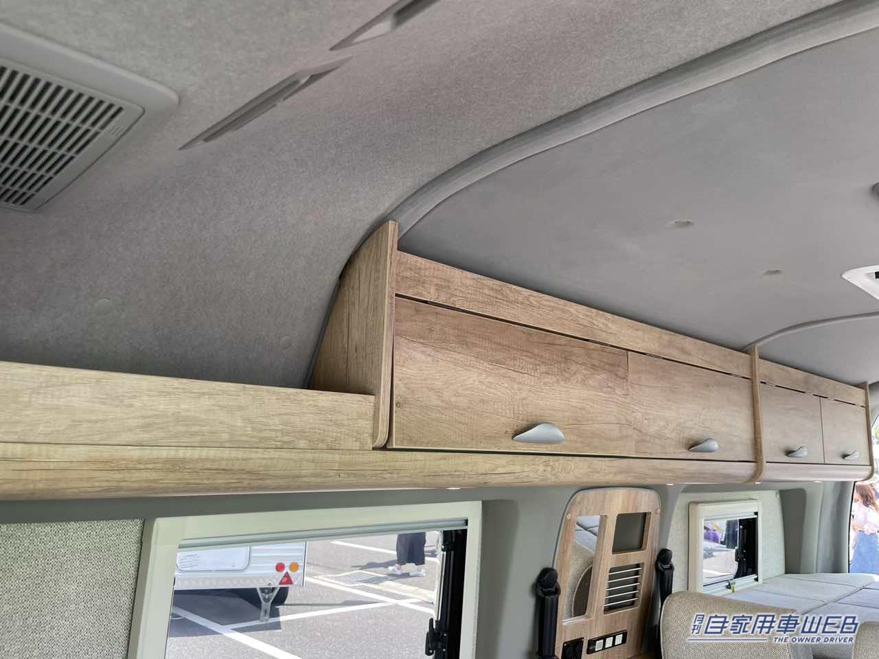 |広いフラットスペースとボックス席をレイアウト変更なしで使える! トヨタ ハイエースがベースのキャンパー