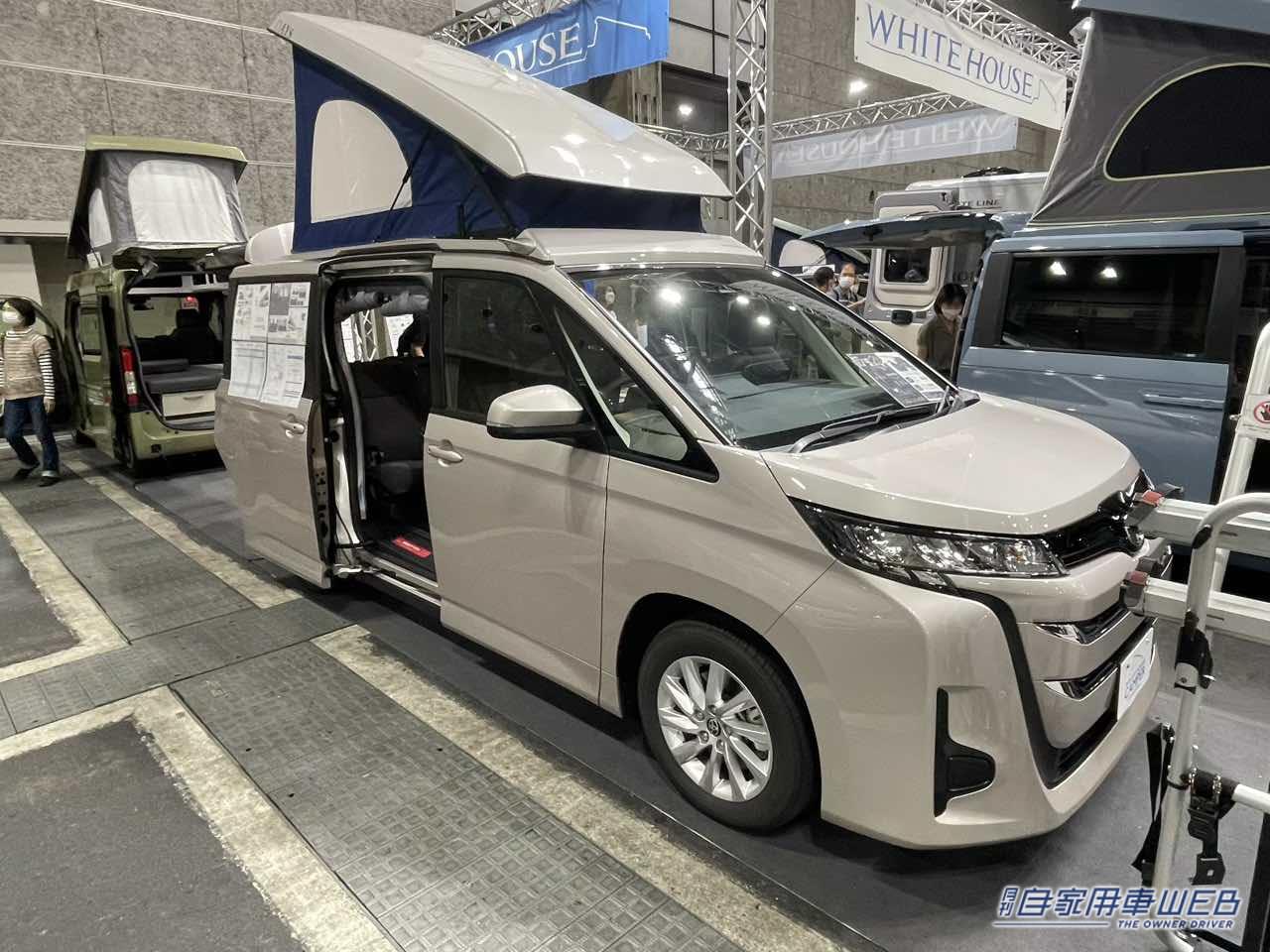 |斬新すぎるトヨタ・ミニバン「新幹線みたい」「凄いぞコレは…」キャンプブームの次は“車中リビング”。街乗OK!週末はキャンピングカーになる2倍楽しめるミニバン。