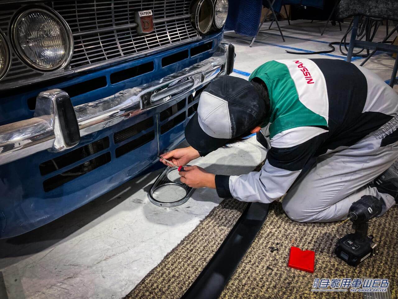 |日産・自動車大学校の学生が制作したカスタマイズカーを出展。エルグランドにエクストレイルの顔面スワップも!【東京オートサロン2024】