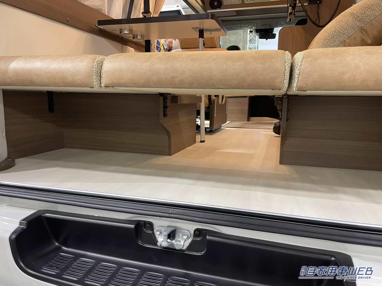 |シートレイアウトの幅が広い! トヨタ ハイエースがベースのキャンパー