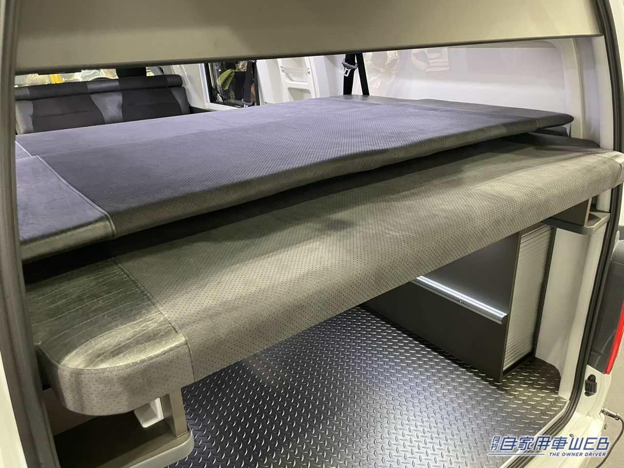 |モダンなインテリアと機能的なベッドが自慢! トヨタ ハイエースがベースのキャンパー