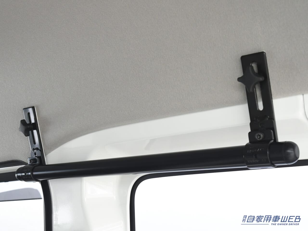 |スッキリ収納できて取り付け簡単! スズキ エブリイ用車載ラック『ワーカーゴー』