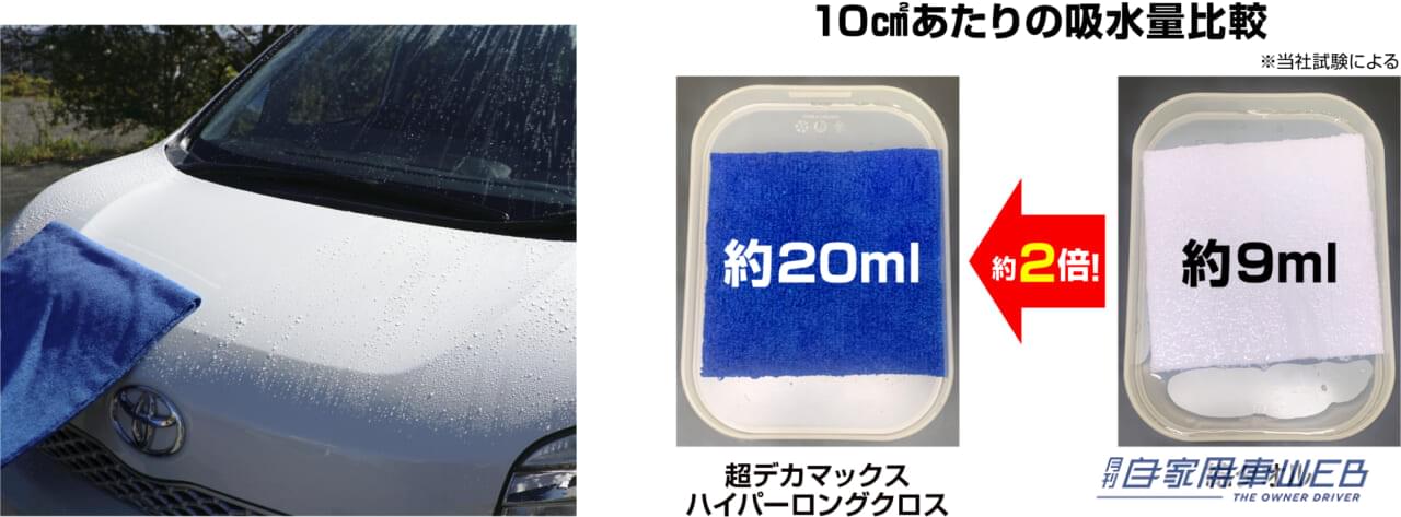 |4メートルの吸水クロス! 大型車にも対応する『超デカマックスハイパーロングクロス』が登場
