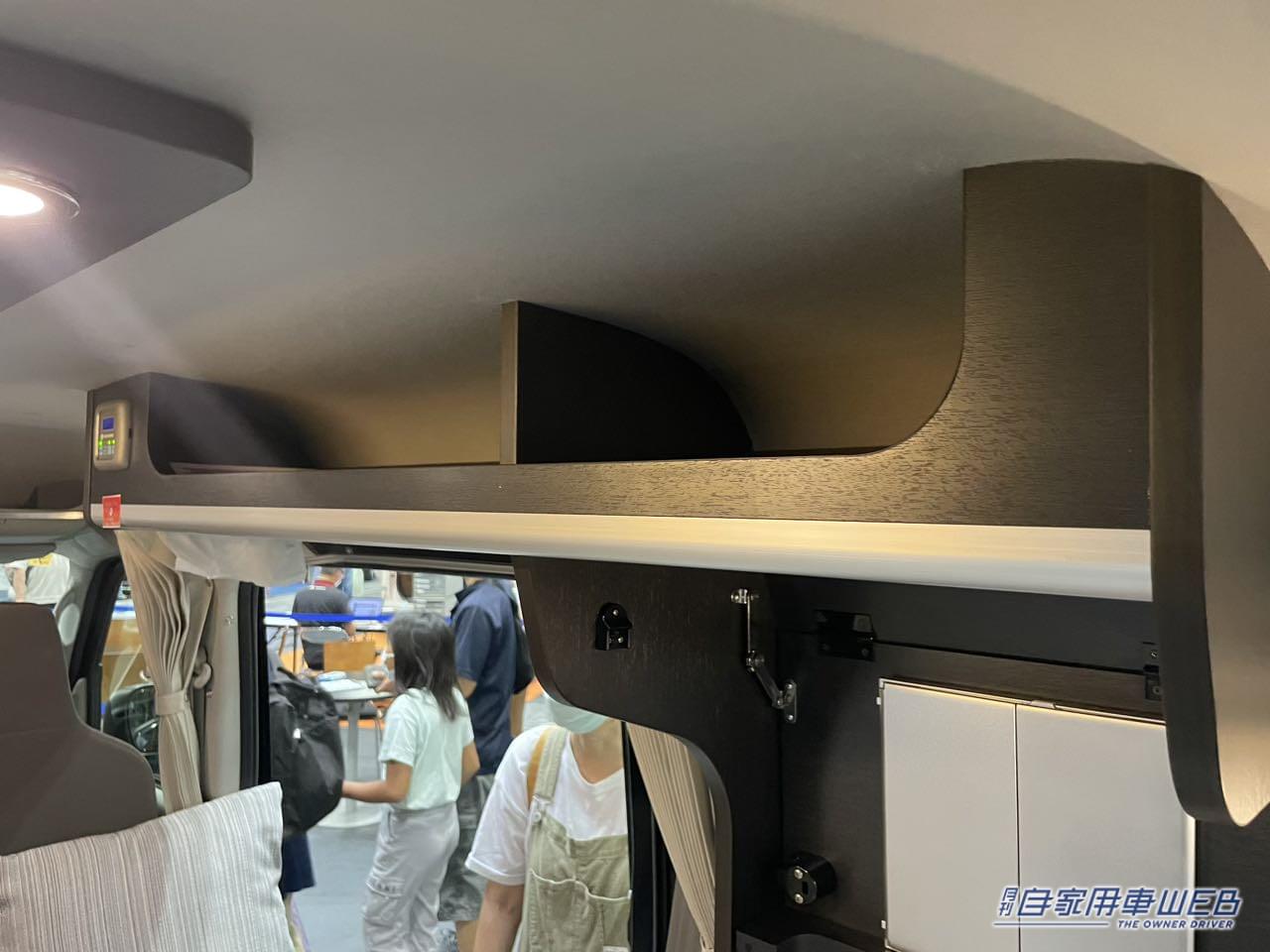 |間接照明がオシャレなシンプル空間! スズキ エブリイがベースのキャンパー