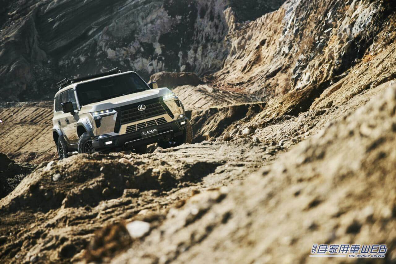 |レクサス、ジャオスと共同開発の新型「GX550“OVERTRAIL”」カスタマイズモデルを出展【東京オートサロン2024】