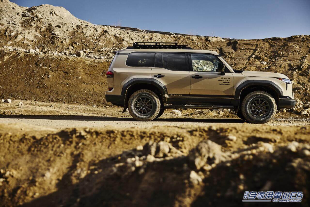 |レクサス、ジャオスと共同開発の新型「GX550“OVERTRAIL”」カスタマイズモデルを出展【東京オートサロン2024】