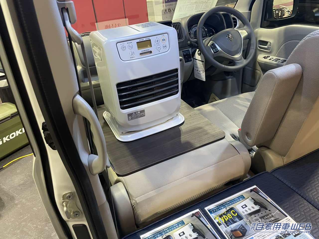 |シンプル車内はフラットスペースが広い! スズキ エブリイがベースの軽キャンパー