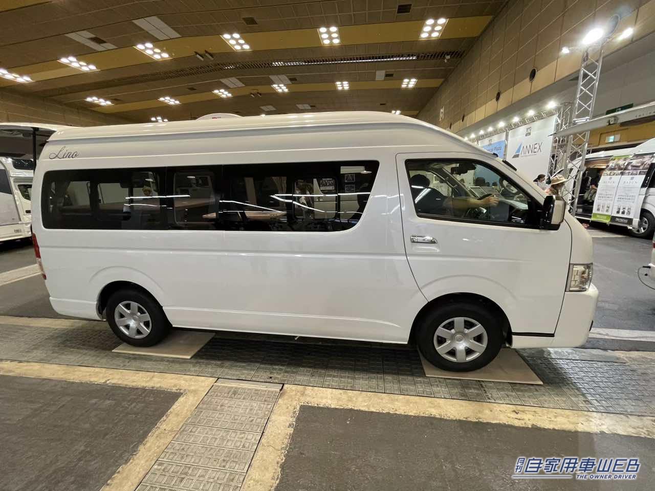 |家庭用エアコンや引き出しタイプのシンクを備えた機能的な一台! トヨタ ハイエースがベースのキャンパー