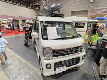 シンプル車内はフラットスペースが広い！　スズキ エブリイがベースの軽キャンパー