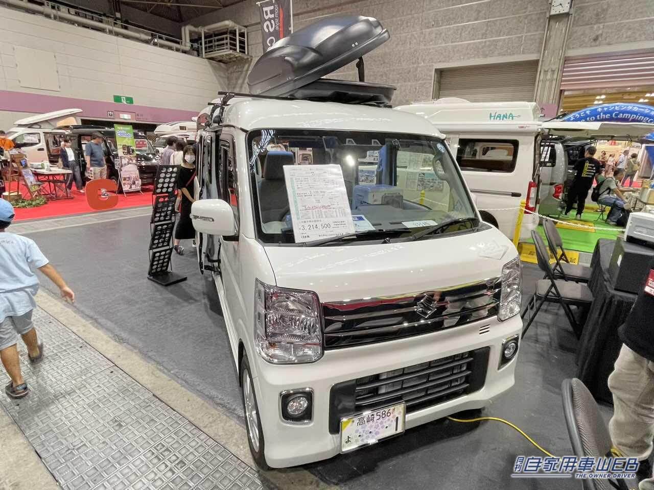 |シンプル車内はフラットスペースが広い! スズキ エブリイがベースの軽キャンパー
