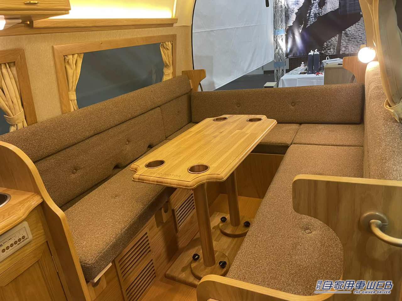 |クラス最大級のボックスシートでリラックスできる! トヨタ ハイエースがベースのキャンパー