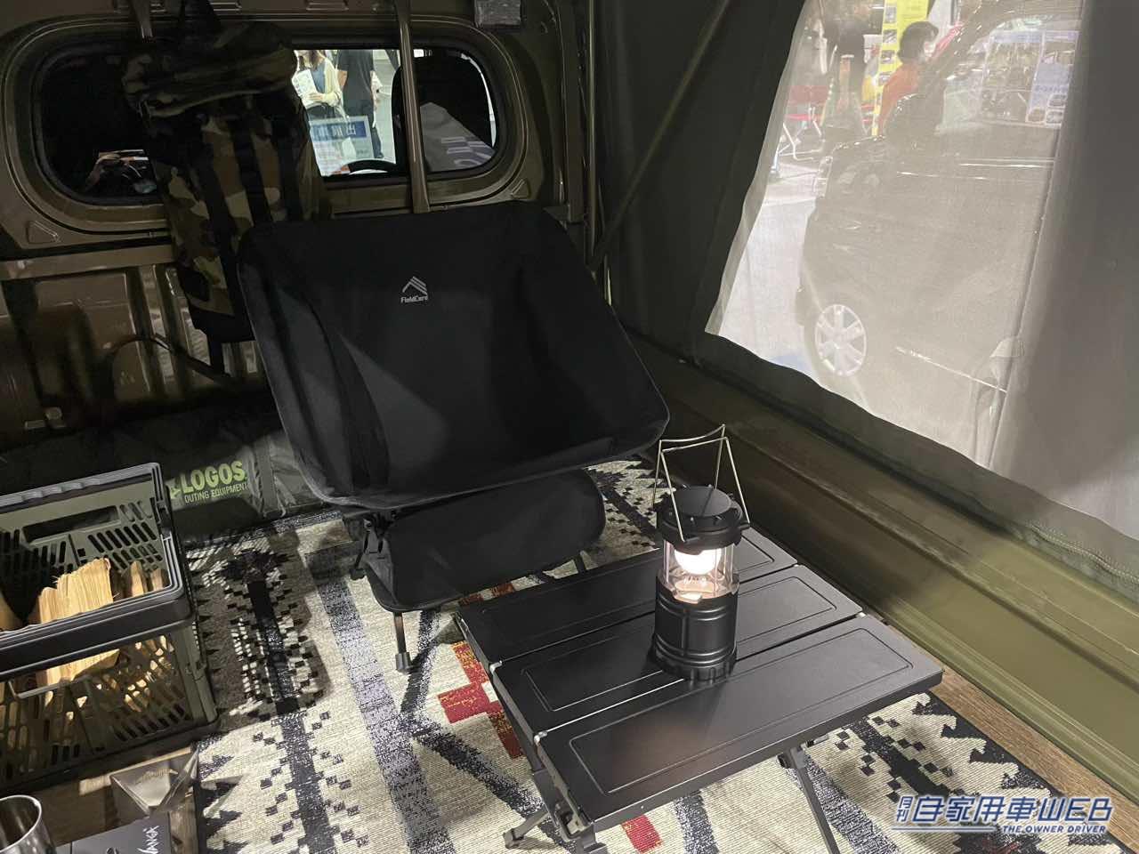 |荷台がそのままテントになる! トヨタ ピクシストラックがベースの軽キャンパー