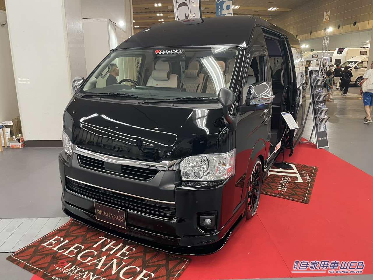 |車内は高級感あふれるVIPルームのよう! トヨタ ハイエースがベースのキャンパー