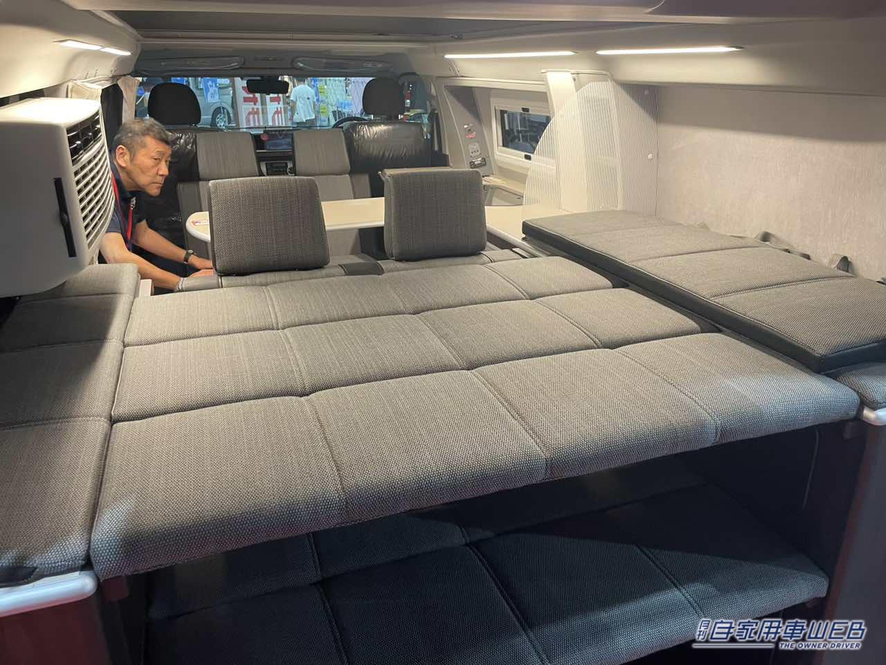 |ボックスシートもベッドも常設だから使いやすくて最高だ! トヨタ ハイエースがベースのキャンパー