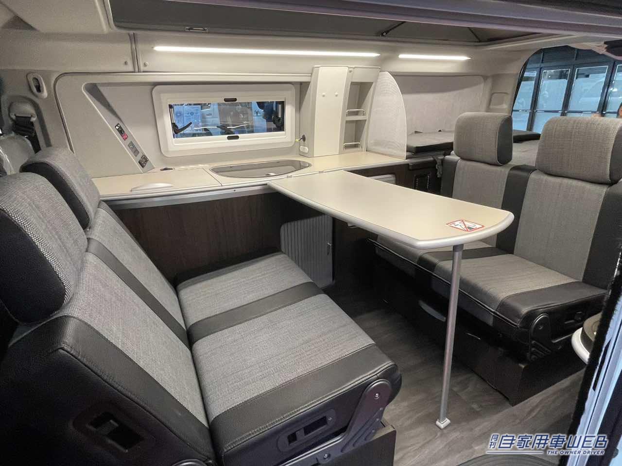 |ボックスシートもベッドも常設だから使いやすくて最高だ! トヨタ ハイエースがベースのキャンパー