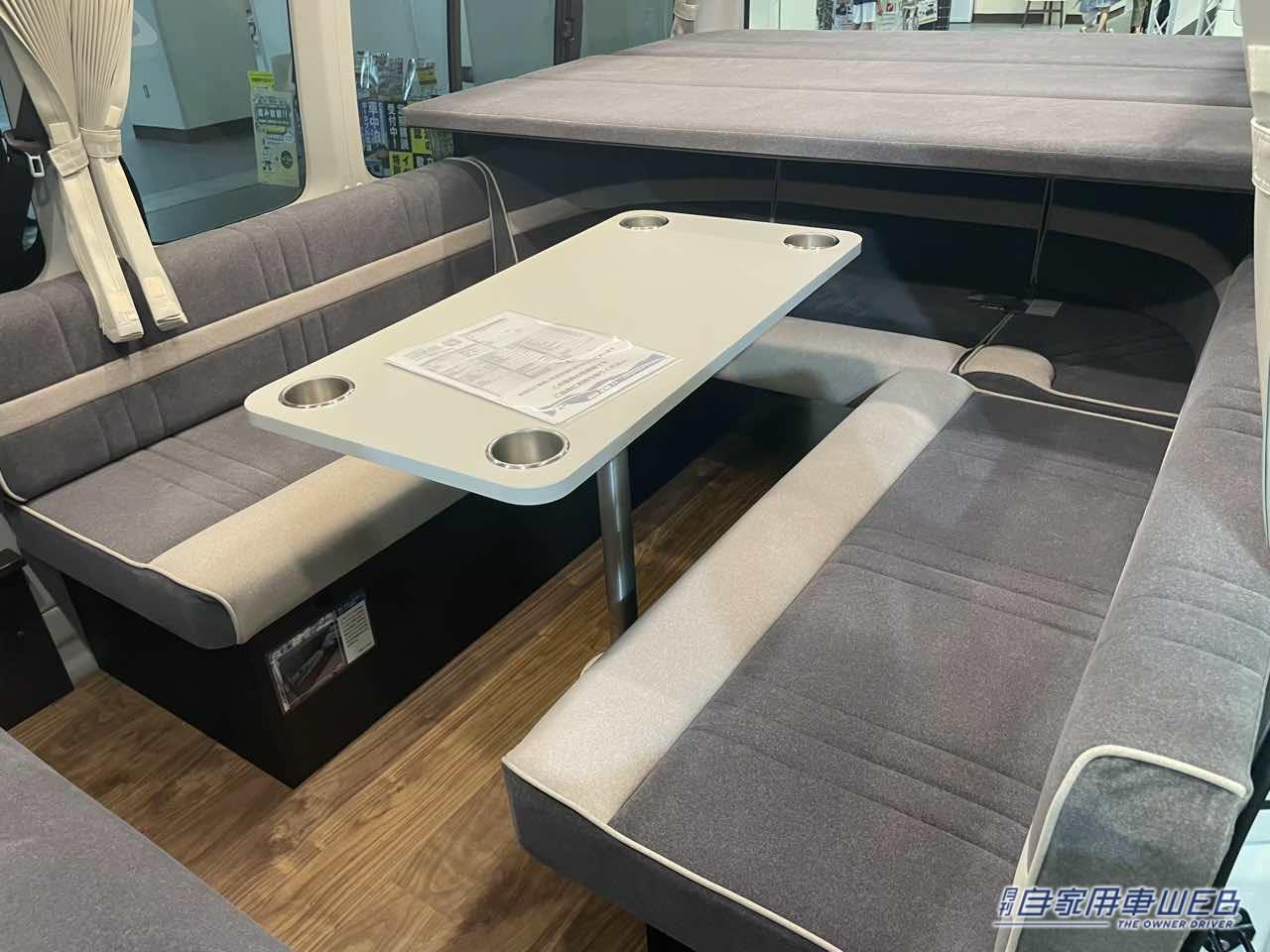 |家庭用エアコンや引き出しタイプのシンクを備えた機能的な一台! トヨタ ハイエースがベースのキャンパー