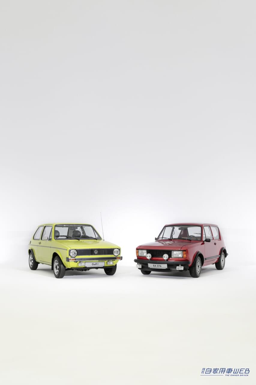 |「Golf」誕生50周年記念!初代「Golf」と前身となった「EA 276」コンセプトカーが展示!
