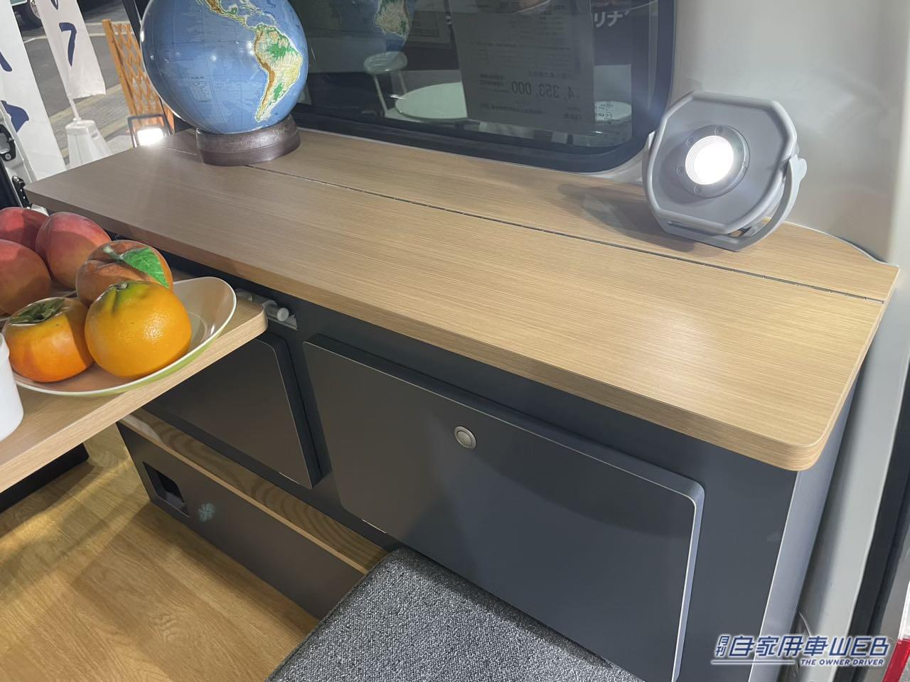 |スッキリとして広く感じる快適車内! トヨタ タウンエースがベースのキャンパー