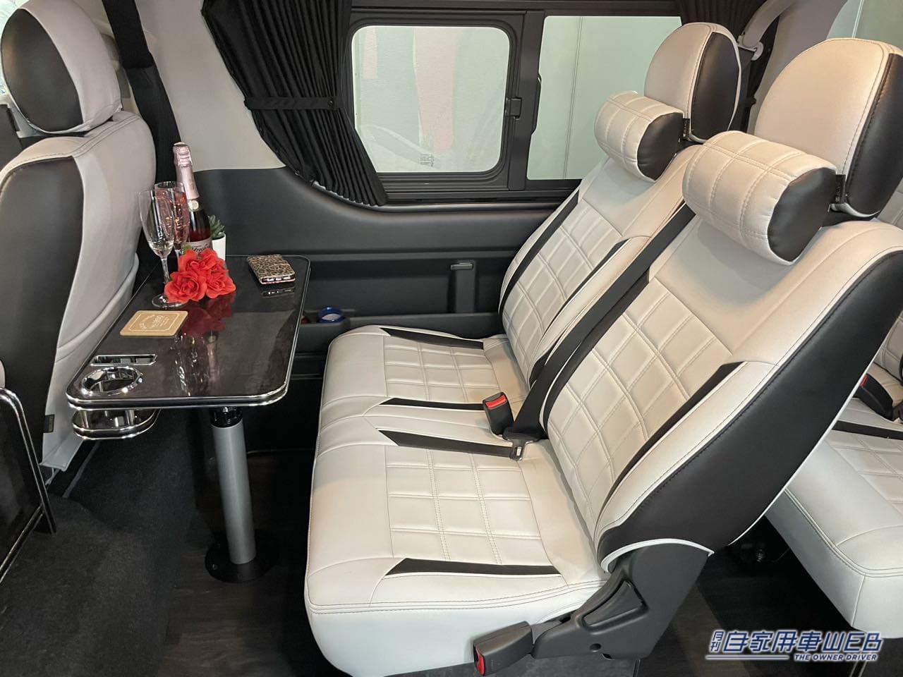 |車内は高級感あふれるVIPルームのよう! トヨタ ハイエースがベースのキャンパー