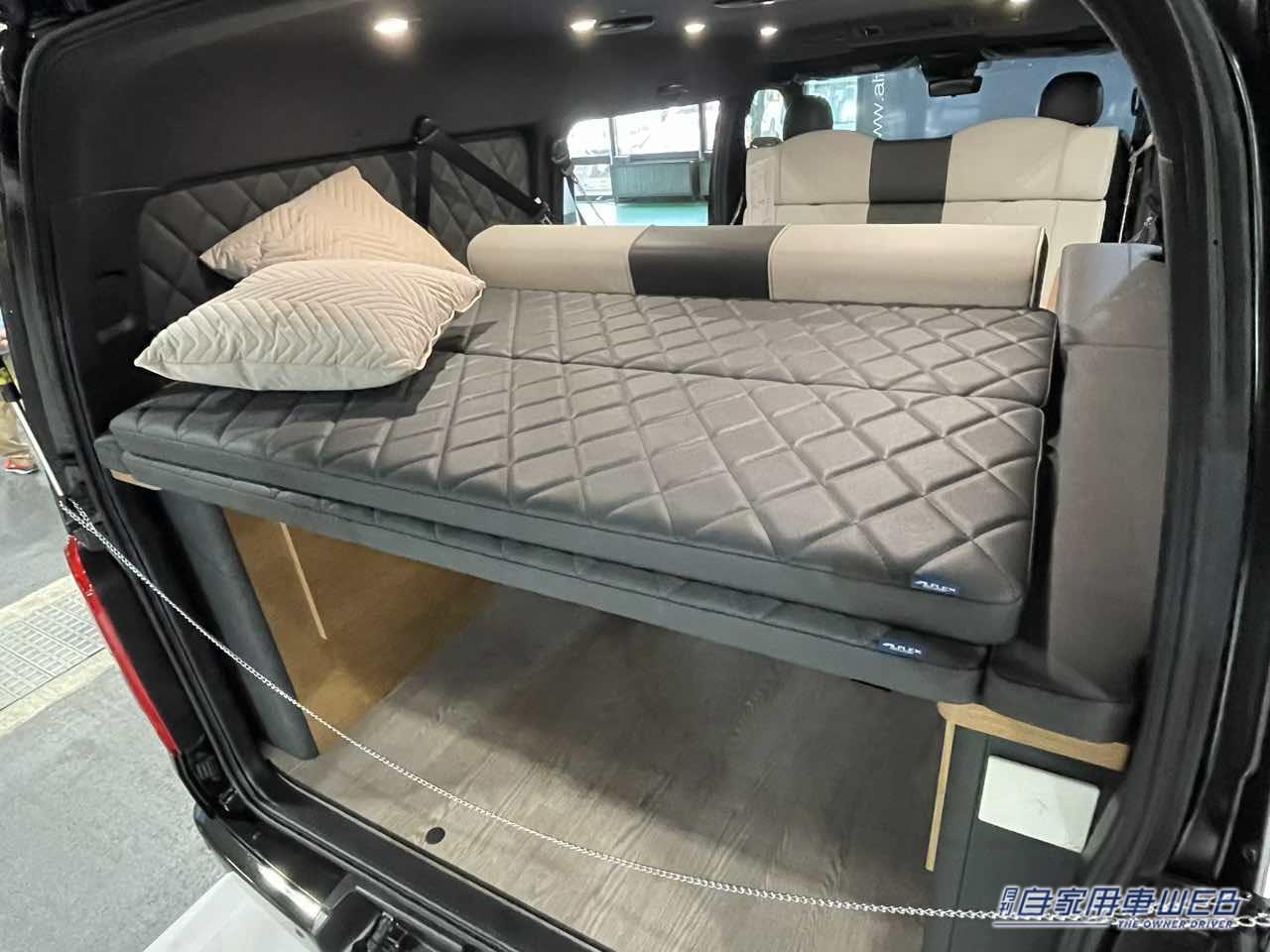 |広さ重視のモダンな車内がいい感じ! トヨタ ハイエースがベースのキャンパー