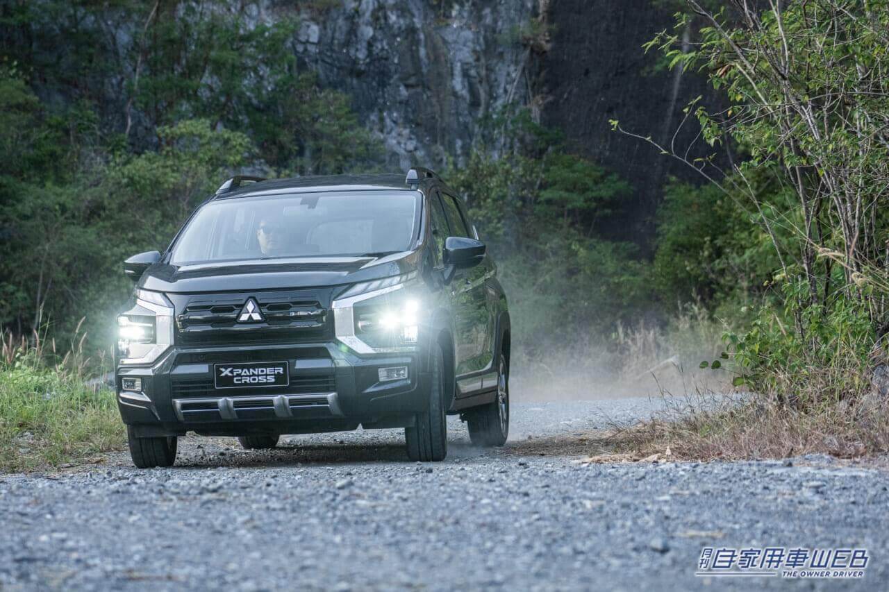 |デリカ顔のMPV!?日本導入を期待したくなる実力モデル 「エクスパンダー」と「エクスパンダー クロス」のHEVモデルが世界初公開