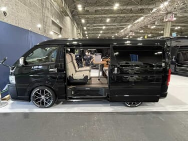 広さ重視のモダンな車内がいい感じ! トヨタ ハイエースがベースのキャンパー