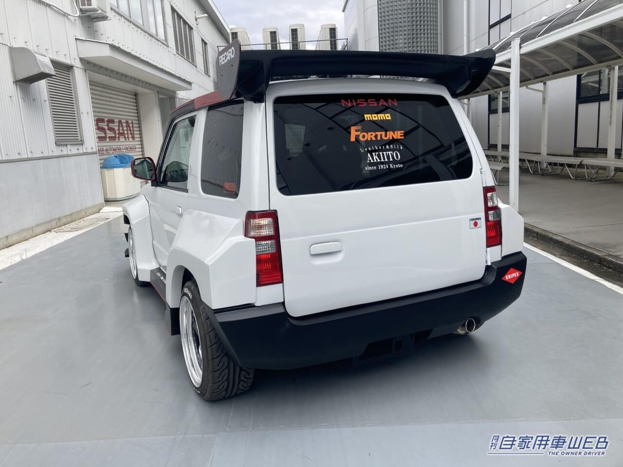 |日産・自動車大学校が制作したカスタマイズカーを「大阪オートメッセ2024」に出展 カスタムされたキューブなどを展示