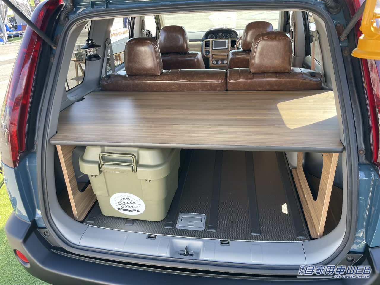 |レトロ見た目とクラシカルな車内の雰囲気が良い感じ! 日産エクストレイルがベースのキャンパー