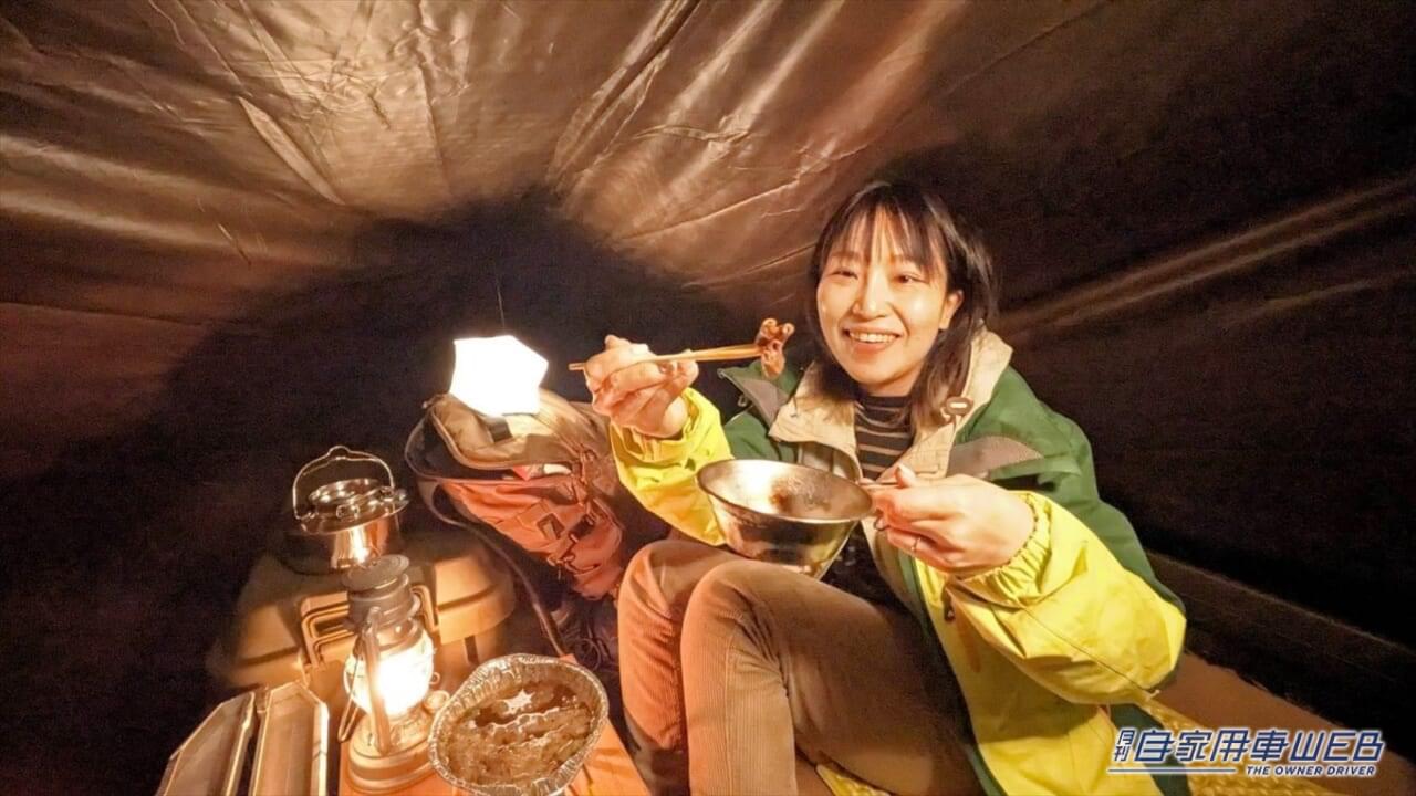 |軽トラックの荷台で車上泊チャレンジ! トラブルもあったけど最高の夜が過ごせました!!