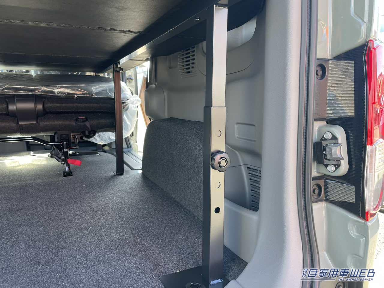 |超シンプルな荷室は使いやすさ抜群! 日産NV200バネットがベースのキャンパー