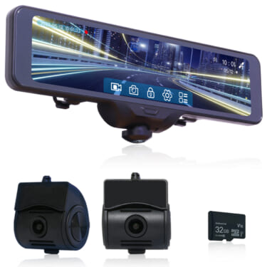 駐車監視システムでセキュリティ強化 KEIYO、全方位3カメラ式スマートミラー型ドライブレコーダーを販売