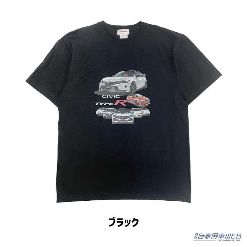 |歴代タイプRがプリントされたシビックTシャツが成田空港で販売!