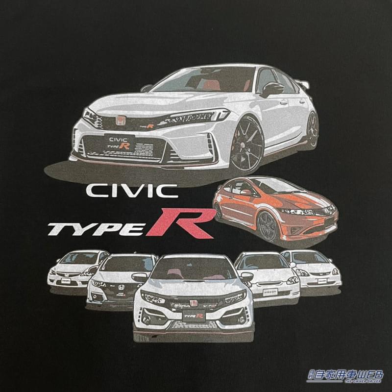 歴代タイプRがプリントされたシビックTシャツが成田空港で販売!