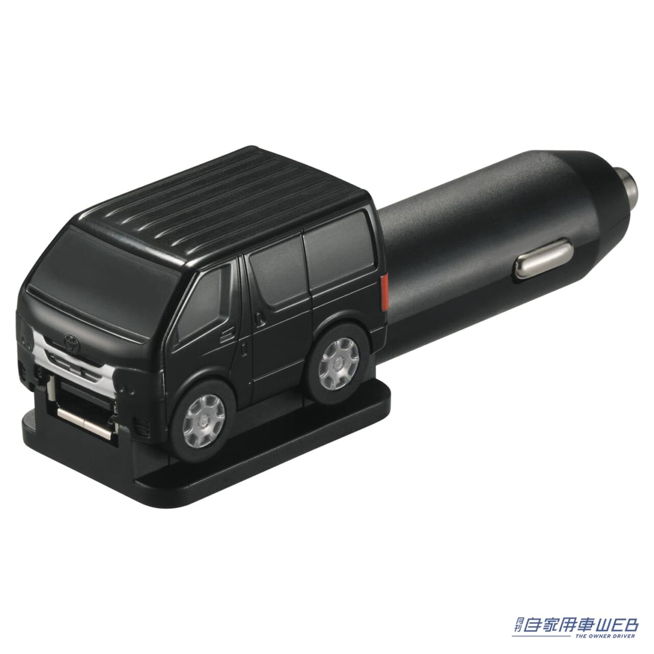 |想像以上の完成度! ライトも光るハイエース200系をモデルしたUSBチャージャーが登場