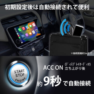 クルマとスマートフォンの有線接続はもういらない!Apple CarPlayとAndroid Autoでワイヤレス接続ができる「AN-S128」が発売