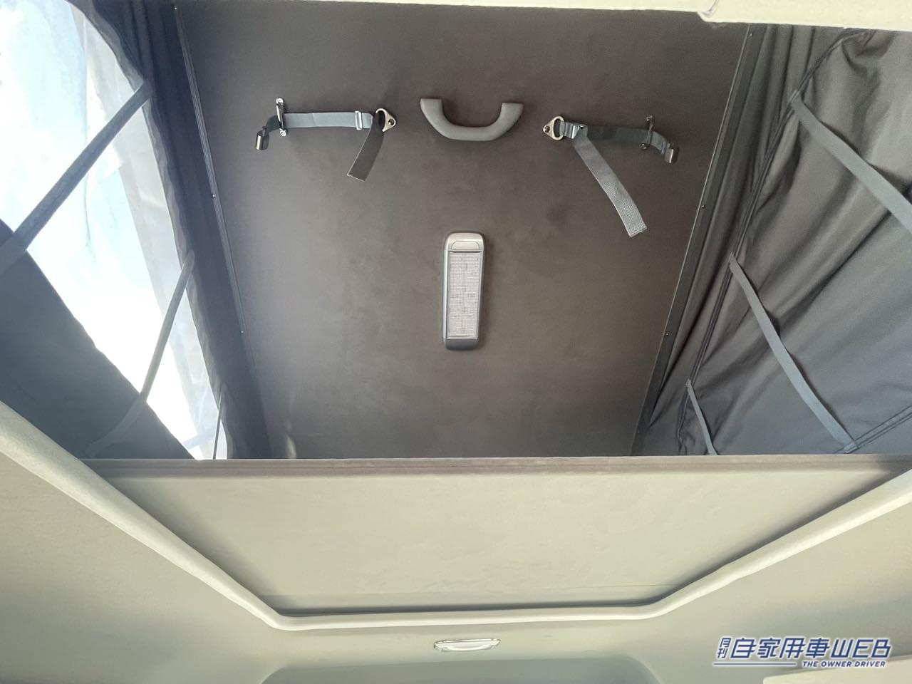 |車内はキレイなワンルーム! ポップアップルーフも備えたスズキ エブリイがベースの軽キャンパー