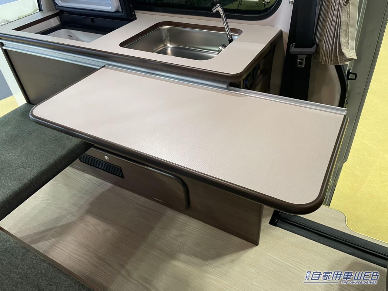 |フラットスペースを一瞬で展開できる優れもの! トヨタ タウンエースがベースのキャンパー