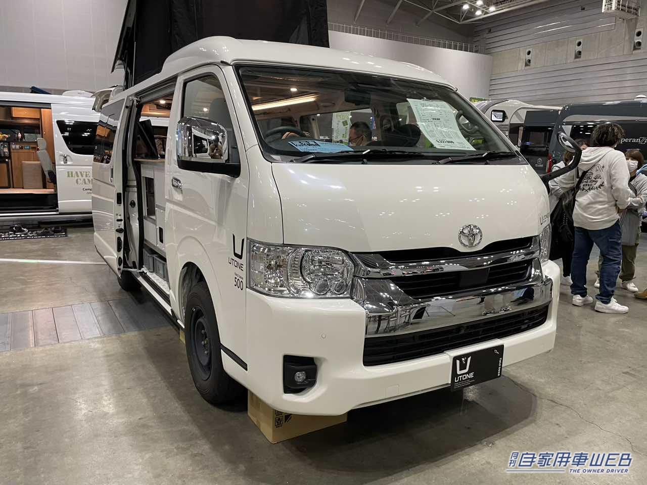 |便利なボックスシートと板張りのフロアが個性的! トヨタ ハイエースがベースのキャンパー